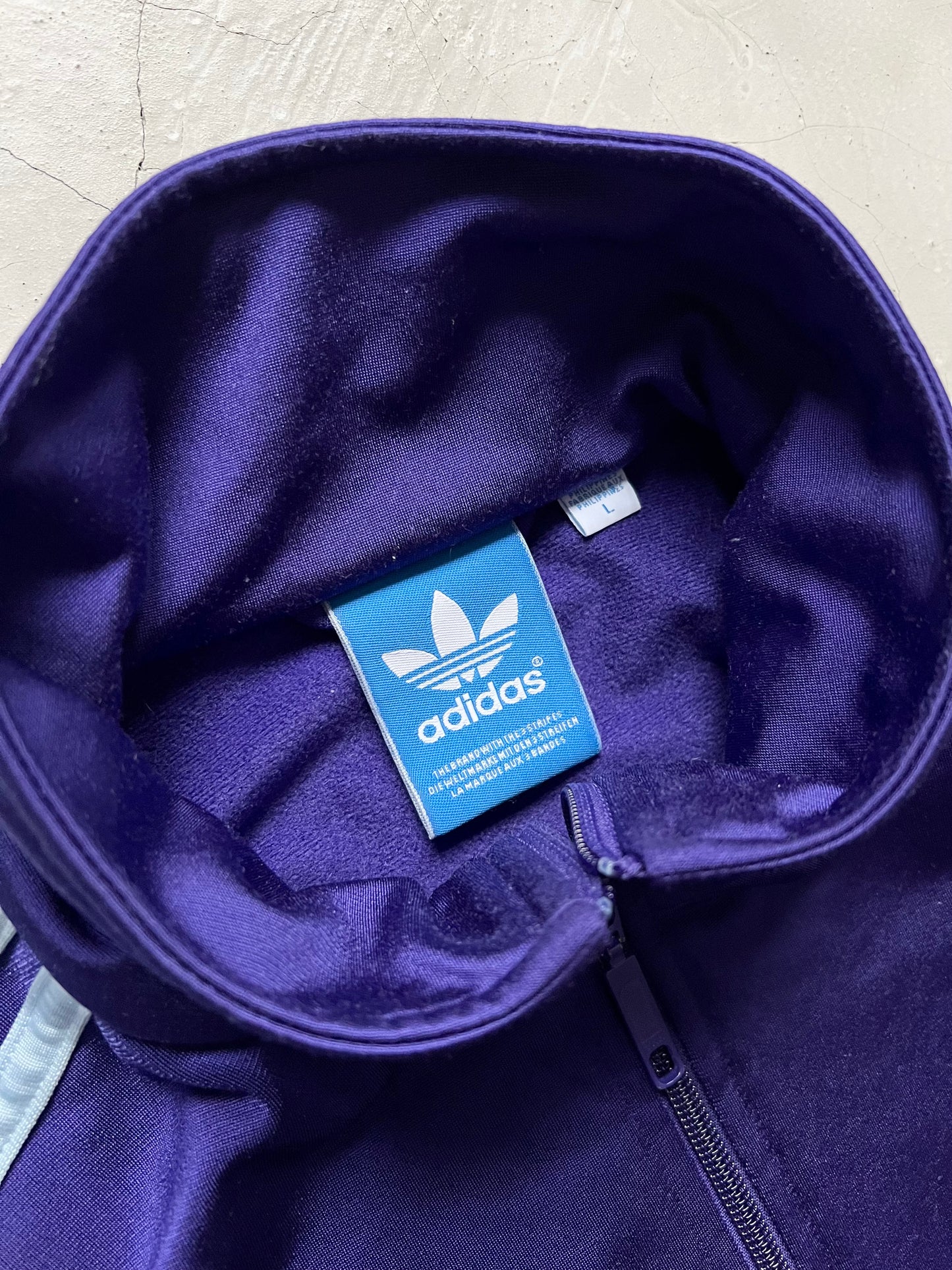 Adidas vintage zip - L