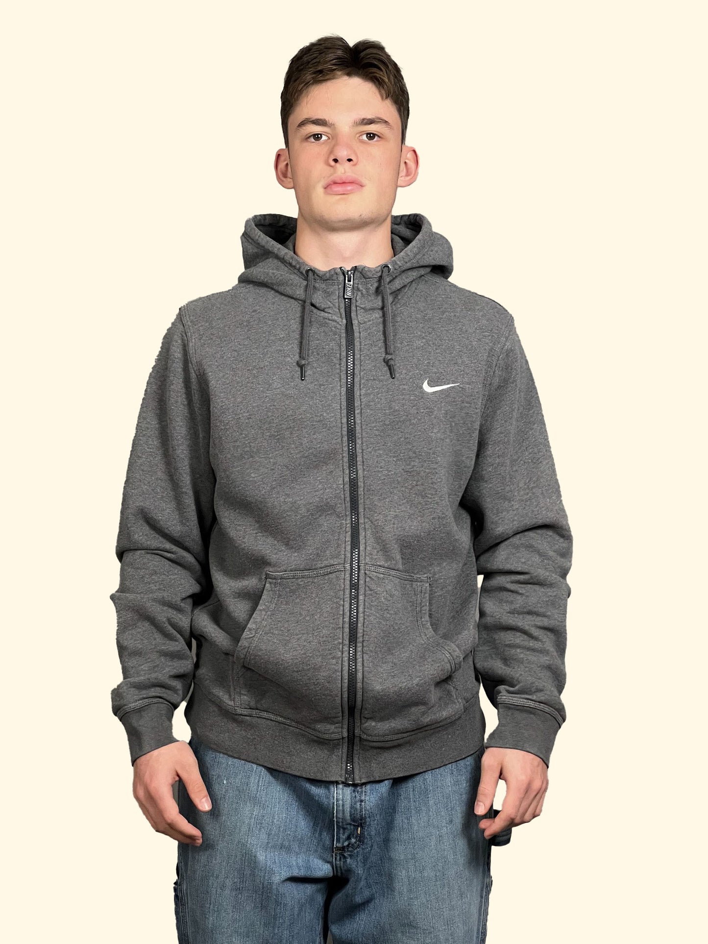 Nike vintage zip hoodie - L