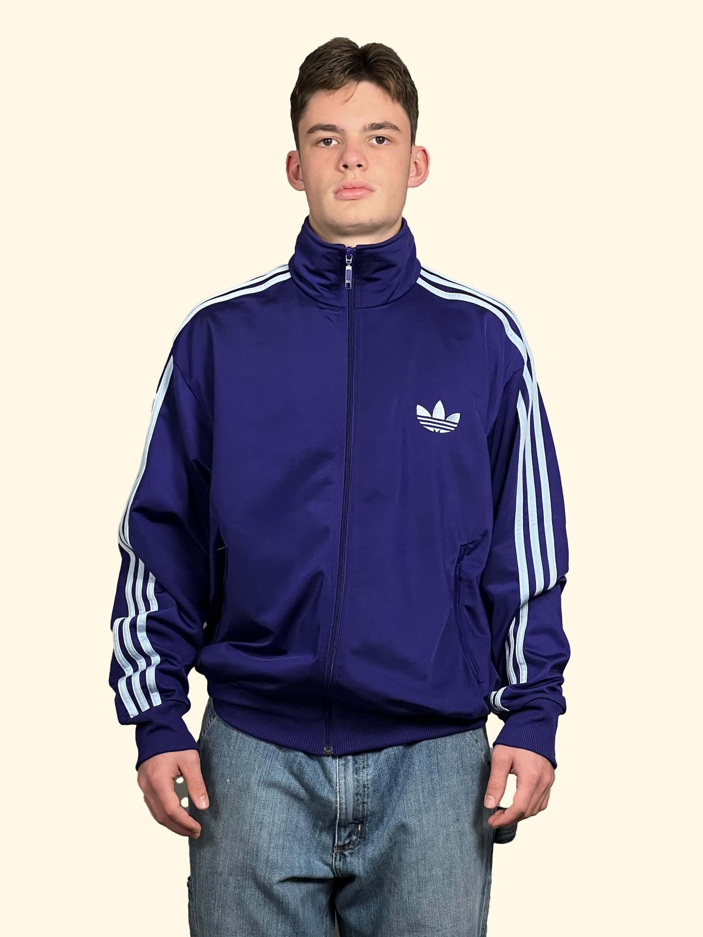 Adidas vintage zip - L