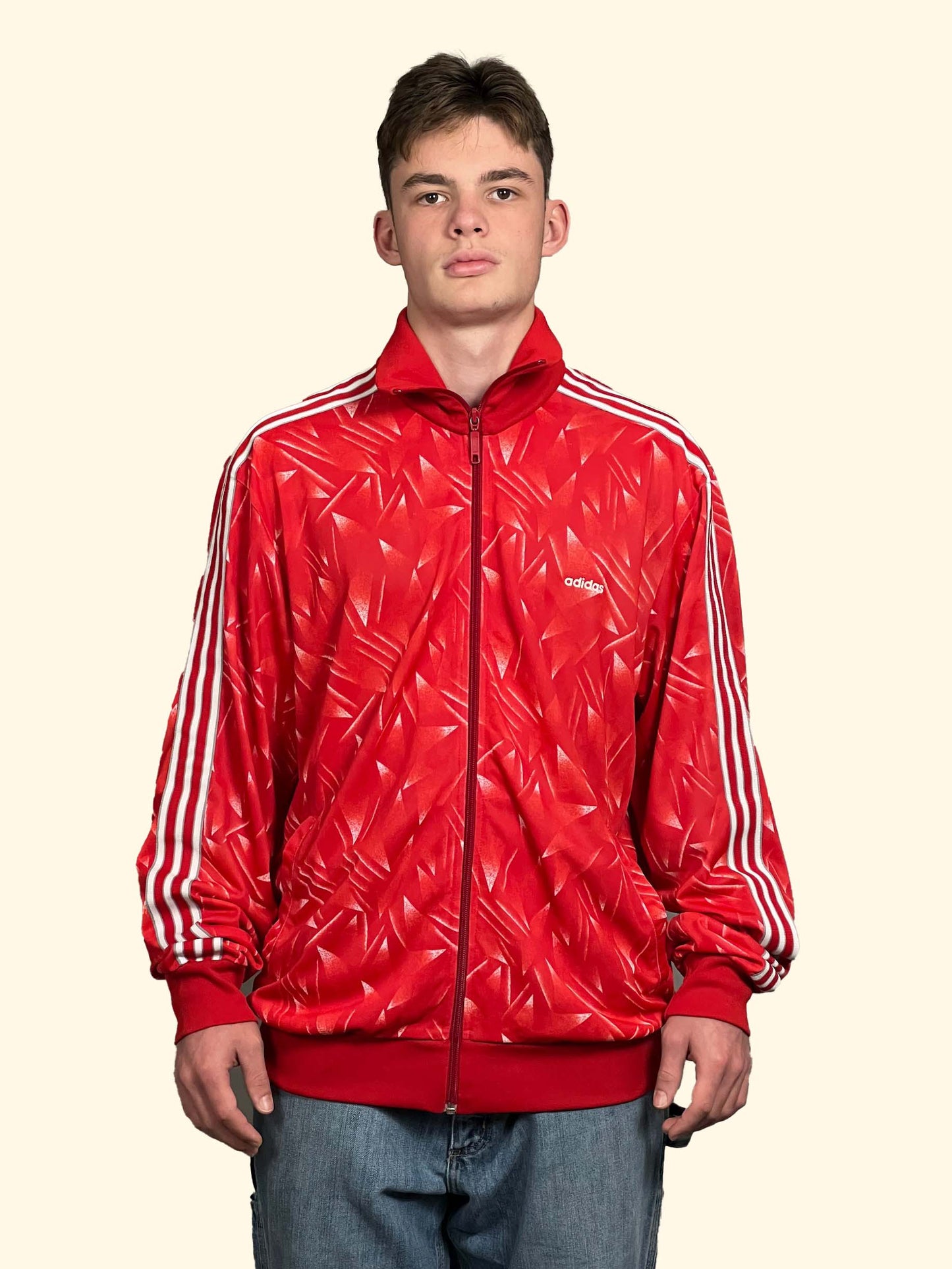 Adidas vintage zip - XL (L)