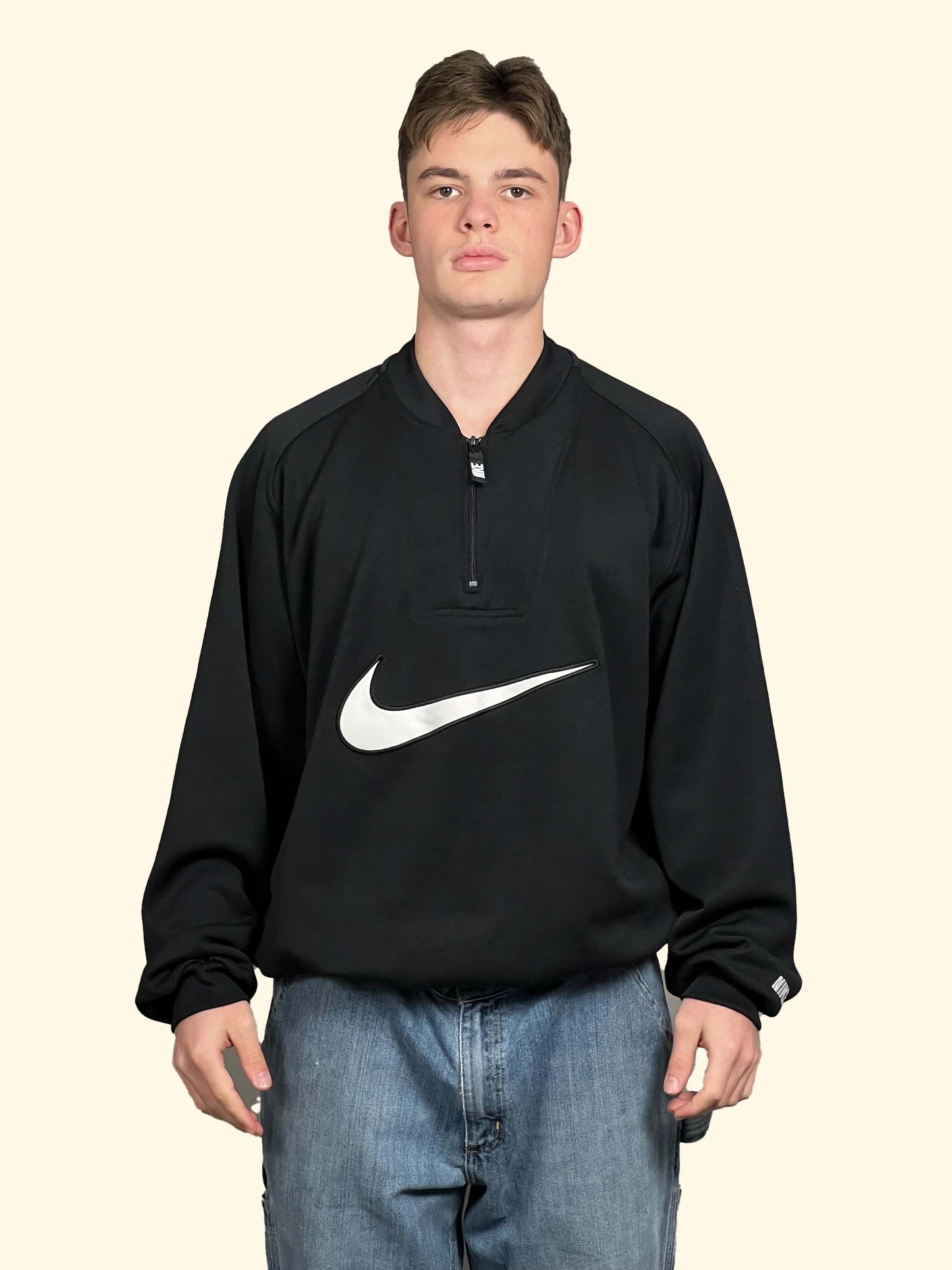 Nike vintage 1/3 zip - L