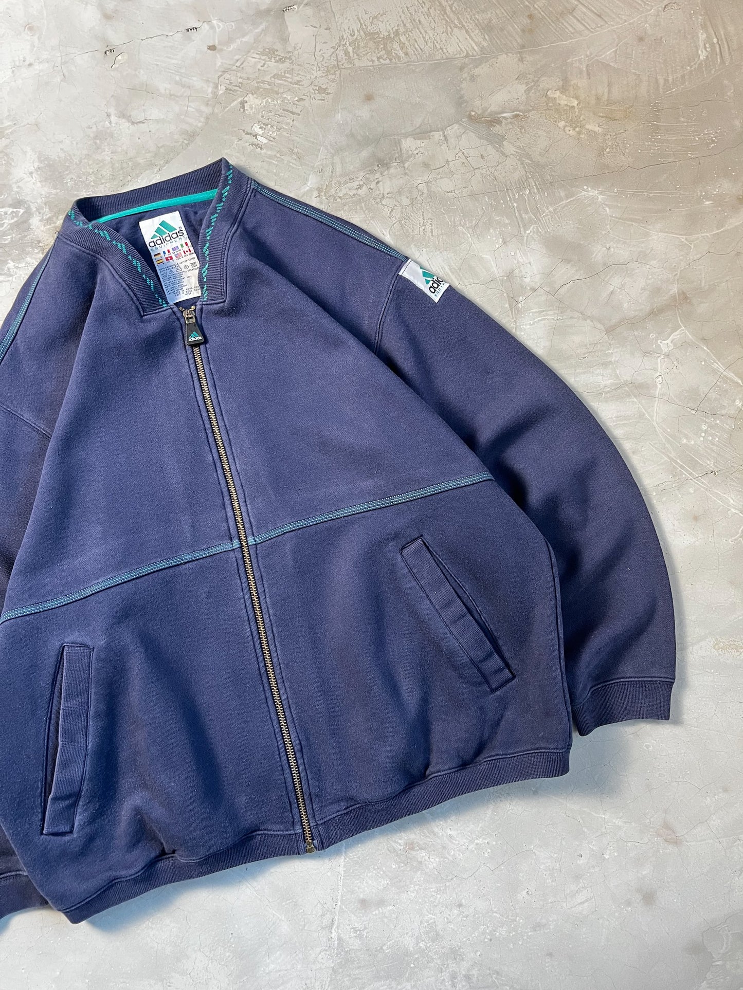 Adidas vintage Zip - M