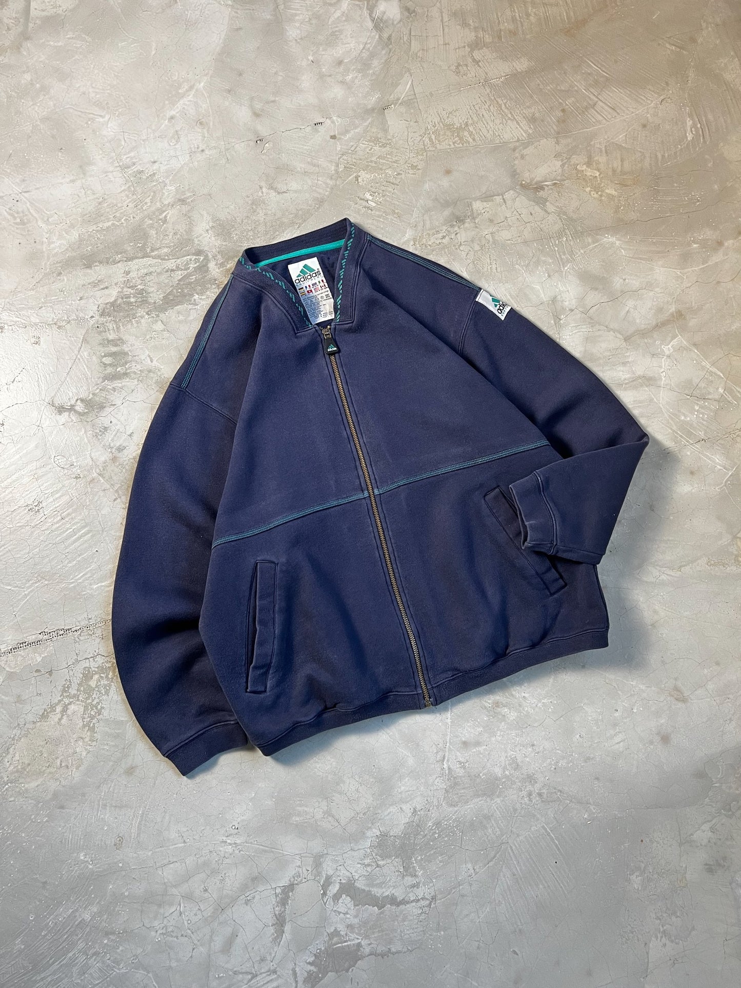 Adidas vintage Zip - M